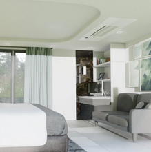 Load image into Gallery viewer, DIY Multi-Zone 2-Zone Bundle, 18K BTU Condenser with 2 x 9k BTU Ceiling Casettes