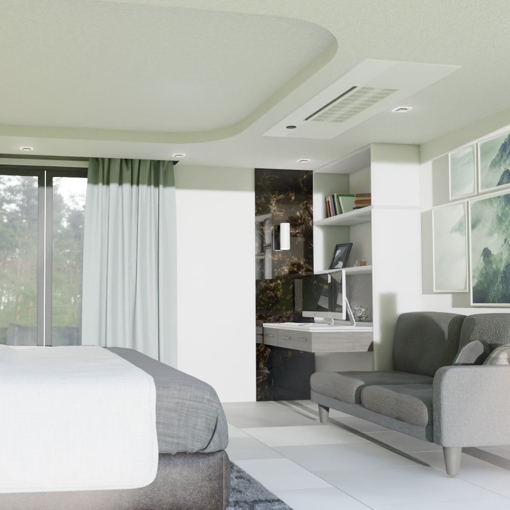 DIY 1-Zone Bundle, 18K BTU Condenser with 1 x 9k BTU Ceiling Cassette –  WATERPROOFING DISTRIBUTOR, image size:1000x1000